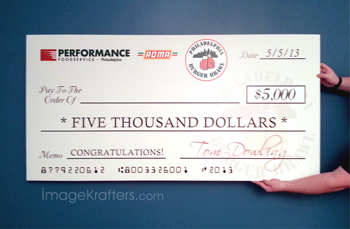 Large Cheque Printing
