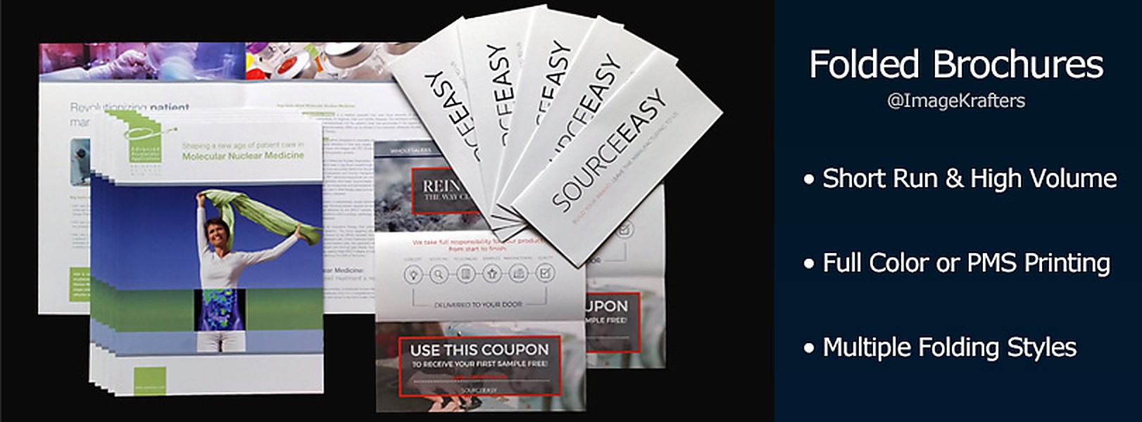 Folded brochure printing