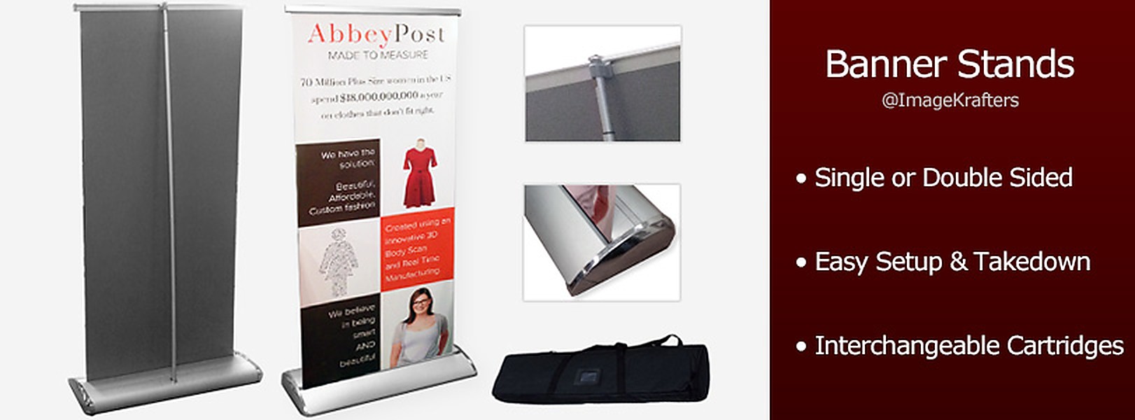 Retractable banner stands