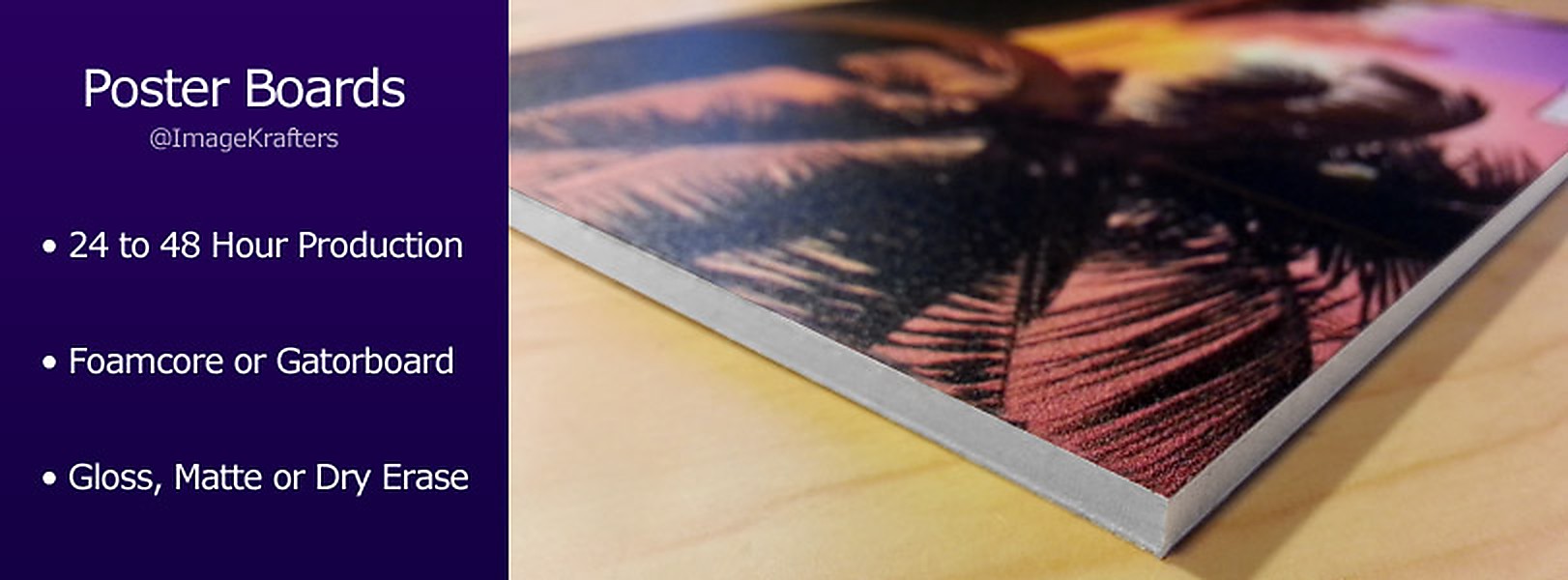 Poster board printing