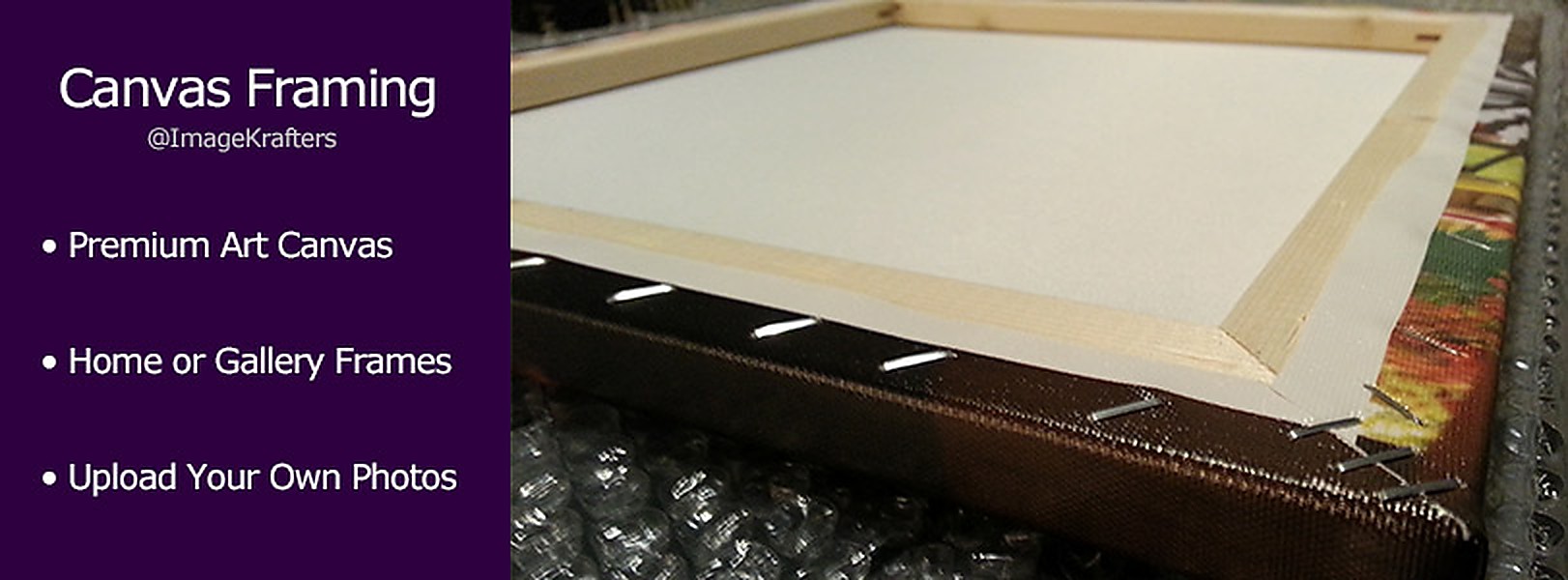Wrapped canvas framing
