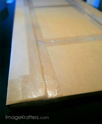 large print protective packaging packaged box